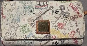 Disney Dooney & Bourke Walk in the Park Crossbody Wallet Mickey Mouse Minnie - Picture 1 of 8
