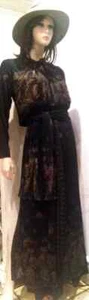 Elegantes Abendkleid lang mit Jacke 38/40 schwarz verstellbar nackte Schultern - Bild 1 von 12