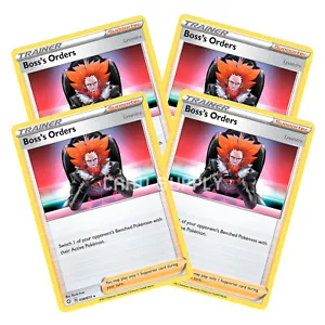 4x BOSS'S ORDERS - SHINING FATES 058/072 * POKEMON CARD - Picture 1 of 1