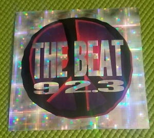 VINTAGE 92.3 The Beat Original runder Autoaufkleber Retro MEMORABILIA - Bild 1 von 3