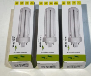 CFL Lamps 32w 230v 4 Pin Cool White 4000k Set of 3 Lumineux A Rated Lighting - Picture 1 of 5