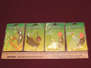 4 New Premium Fishing Tackle Spin/Buzz Spinnerbaits, All Are 3/8oz. Great Colors - Picture 1 of 4