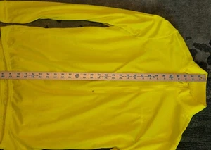 VINTAGE Performance Polyester Long-Sleeve Yellow Cycling Jersey Adult size Large - Picture 1 of 4