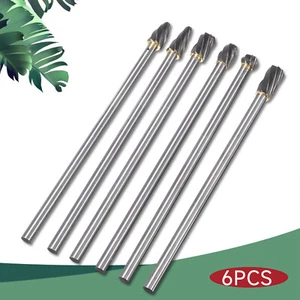 6pcs 85HRA Cylinder Head Porting Kits Tungsten Carbide Burr Die Grinder Bits - Picture 1 of 13