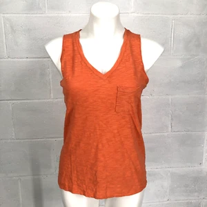A.N.A Baumwolle ärmelloses Shirt Tanktop mit Tasche orange Damen Größe Small - Bild 1 von 8