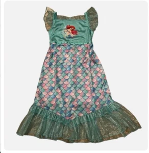 Disney Ariel Nightgown Girl Size 6 Mermaid Fantasy Costume Dress Pajamas NEW - Picture 1 of 1