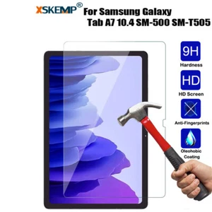For Samsung Galaxy Tab A7 10.4 SM-T500 T505 Tempered Glass Screen Protector NEW - Picture 1 of 26