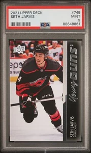 2021-2022 Oberdeck Seth Jarvis #745 PSA 9 junge Waffen Rookie RC - Bild 1 von 2