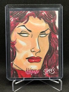 2008 Rittenhouse Women of Marvel SketchaFEX Sketch Card Mark Spears Dark Phoenix - Picture 1 of 2