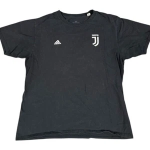 Adidas Soccer Juventis Cristiano Ronaldo #7 Men's Black T-Shirt Large - Picture 1 of 7
