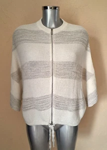 FABIANA FILIPPI - GILET - COTON - LIN -  TAILLE 42 IT soit S/M FR - Picture 1 of 8