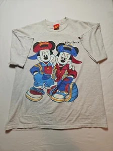 Vintage Walt Disney Mickey Minnie Mouse Large T-Shirt (Biloxi Beach) Authentic - Picture 1 of 8