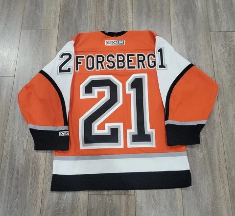 VINTAGE AUTHENTIC PETER FORSBERG JERSEY FLYERS CMM KOHO MEDIUM RARE HOCKEY Cover