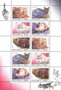 1996 Russia Domestic Cats MNH - Picture 1 of 1