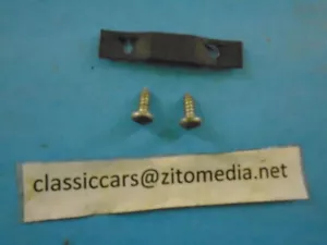 GLOVE BOX LATCH STRIKER PLATE w/SCREWS 70 71 DUSTER DART SWINGER DEMON 340 MOPAR - Picture 1 of 3