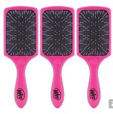 3 Pack Wet Brush Custom Care Detangler Hair Brush, Thick Hair - Pink Paddle
