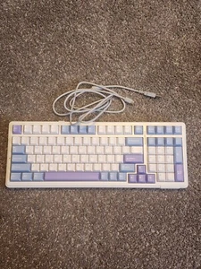 AULA F99 Wireless Mechanical Keyboard,Bluetooth Blue&Purple&White - Picture 1 of 3