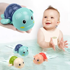 Floating Wind-Up Swimming Turtle Bath Toys, Ages 1-3 - Picture 1 of 11