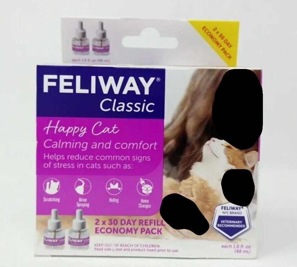 FELIWAY Classic Diffuser Refill 48 ml Twin Pack Calming Cats EXP 01/2027 - Image 1 of 1