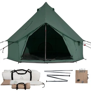 WHITEDUCK Regatta Canvas Bell Tent - 3M Olive Waterproof  Heavy Family Tent - Picture 1 of 21