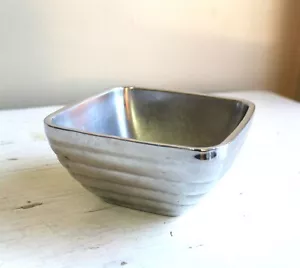 Vollrath Ribbed Stainless Steel Bowl Cocktail Snack Silver Polished Art Deco - Picture 1 of 6