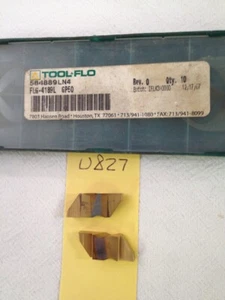 2 NEW TOOL FLO NG-4189L TOP NOTCH CARBIDE INSERTS GRADE: GP50 USA MADE {U827) - Picture 1 of 1