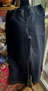 NWT AVENUE BLUES 30W Dark Rinse Blue Bootcut Jeans Cotton Stretch Back Waist - Picture 1 of 4