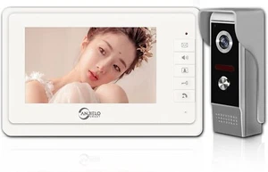 Wired Video Intercom System, 7 Inches Video Doorbell Door Phone System, - Picture 1 of 12