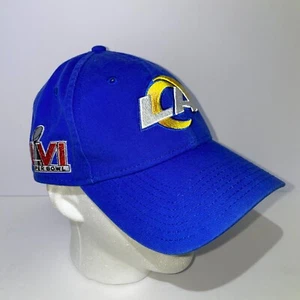 Los Angeles Rams New Era 9Twenty Baseball Cap Blue Super Bowl LVI 100% Cotton - Picture 1 of 8