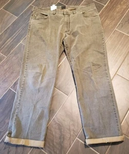 Gardeur Jeans Men's Size 42x34 Charcoal Black Straight Leg Stretch Denim Pants - Picture 1 of 8