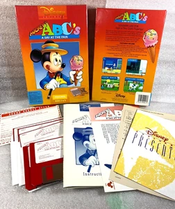 Vintage Mickey's ABC Day At Fair Sound Source IBM PC DOS XT EGA CGA GAME - Picture 1 of 9