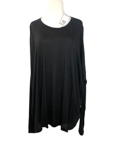 Top túnica Cos negro tejido elástico para mujer talla Lg/XL NUEVO CON ETIQUETAS $69 - Imagen 1 de 10