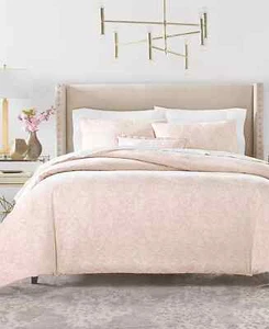 Hotel Collection Distressed Damask Comforter Set King 4 pc New Pale Blush Pink - Picture 1 of 1