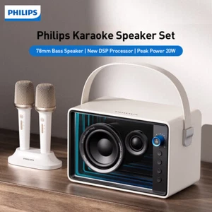 Juego de altavoces de karaoke Bluetooth para Philips micrófono de conexión fiesta en casa - Imagen 1 de 25