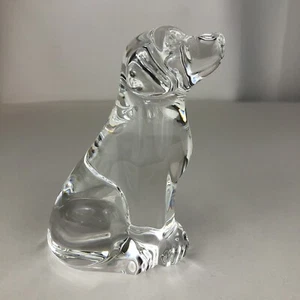 Steuben Glas Labrador Retriever Hund treuer Begleiter signiert 2002 RAR - Bild 1 von 6