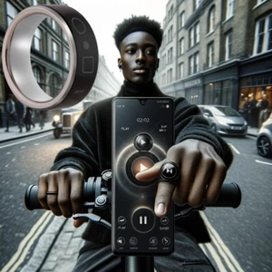 TUITT® Scooter Music Bluetooth Remote Control Smart Rings for Smartphone Music - Picture 1 of 4