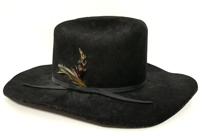 Vintage Womans Charlie 1 Horse Hat. Black Size 7 - Image 1 of 4