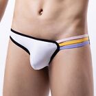 Men's Jockstrap Panties Cotton Pouch Underwear Lingerie (Lake blue M~2XL)