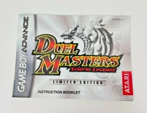 Duel Masters Sempai Legends Nintendo Game Boy Advance manuale libretto istruzioni - Foto 1 di 4