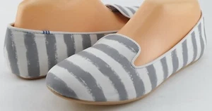 $155 CHARLES PHILIP SHANGHAI TRO 02 Grey White Designer Loafers 8.5 SMALL - Picture 1 of 5