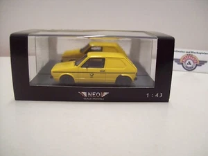 VW Golf 1 "DBP", 1975, amarillo, NEO 1:43, embalaje original - Imagen 1 de 5