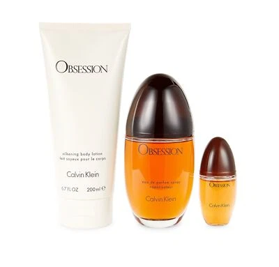 Juego de regalo de 3 piezas para mujer Calvin Klein Obsession Foto 1 de 4