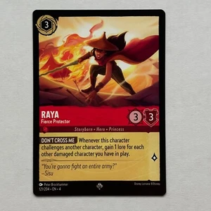 Raya 121/204 Disney Lorcana Ursula's Return Regular Super Rare Card NM - Picture 1 of 2