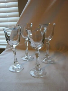 Boxed Set of 4 Towle Bleikristall YORK 5-1/2" CORDIAL Gläser Austria NIOB - Bild 1 von 10