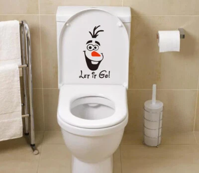 Bathroom Olaf Vinyl Sticker, Home DIY Art Deco Wall Tiles Home Decor - Image 1 of 4