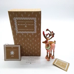 Patience Brewster Mackenzie-Childs Dash Away Cupid Mini Tree Ornament New/Boxed - Picture 1 of 15
