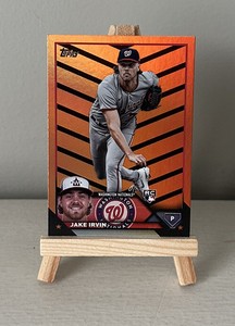 JAKE IRVIN 2023 Topps Update RC Orange & Black Foil Halloween US224 Nationals