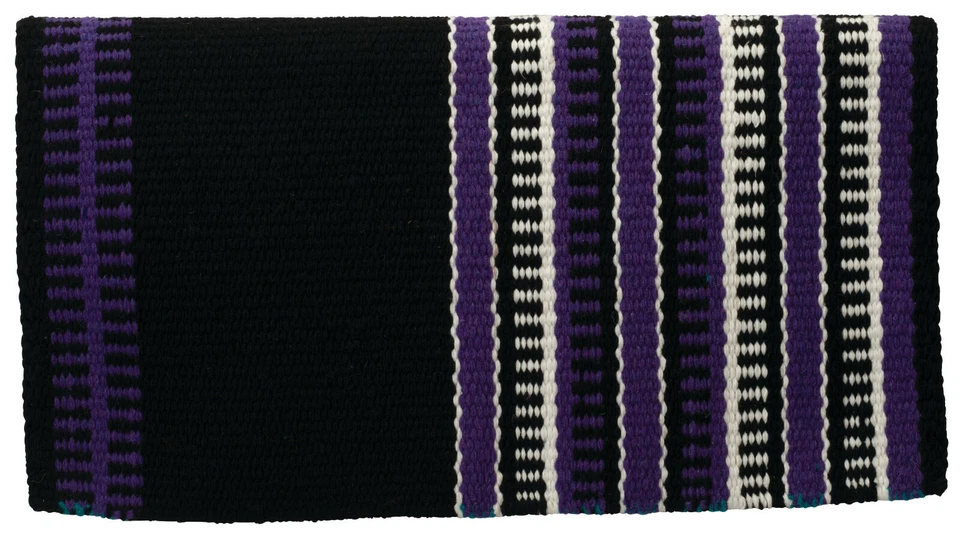 Weaver Leather Reversible Zealand Saddle Blanket 35-1645-R2 Purple/Black