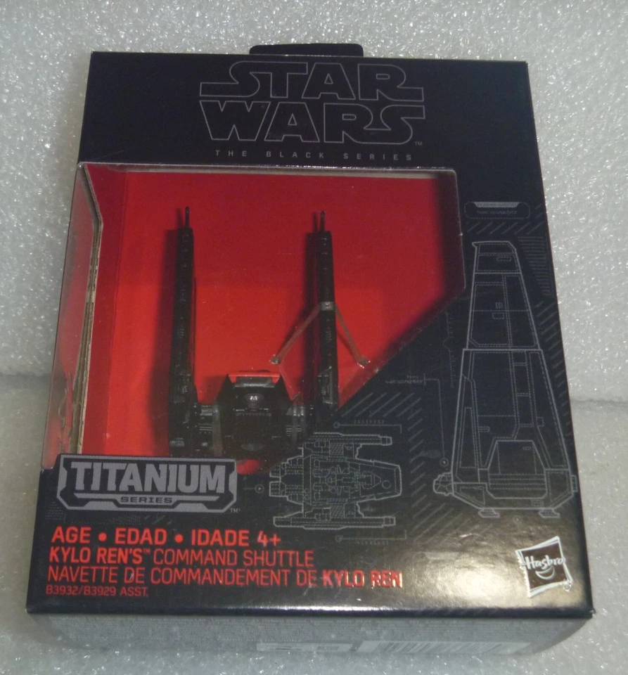Kylo Ren Command Shuttle Star Wars Titanium Black Series 03 Hasbro 2015 Die-cast