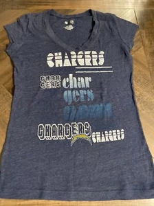 Women’s NFL Team Apparel Los Angeles Chargers T Shirt V Neck - LARGE - Picture 1 of 5